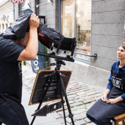 Ferrotüübi pildistamine Fotomuuseumi fototänaval 2020. aastal